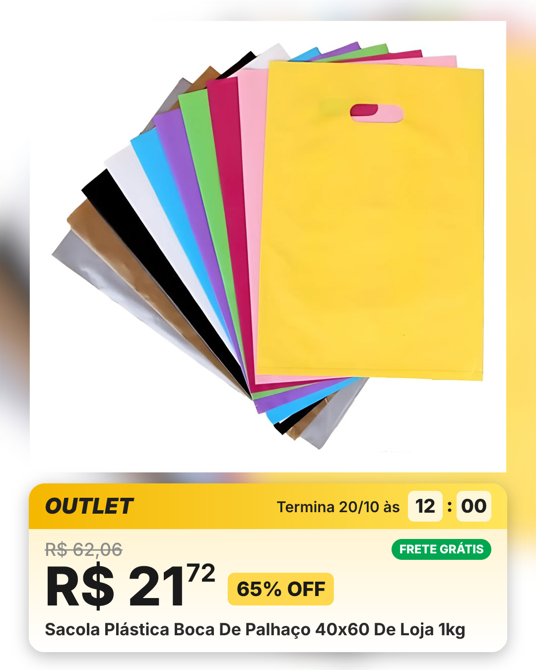Sacola Plástica Boca De Palhaço 40x60 De Loja 1kg