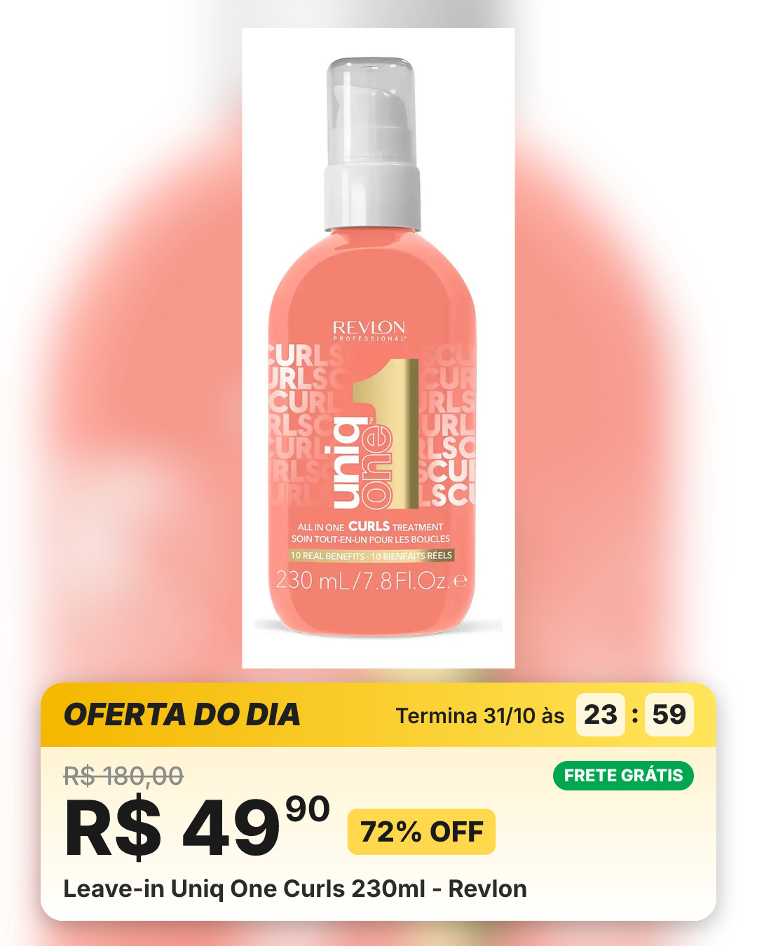Leave-in Uniq One Curls 230ml - Revlon