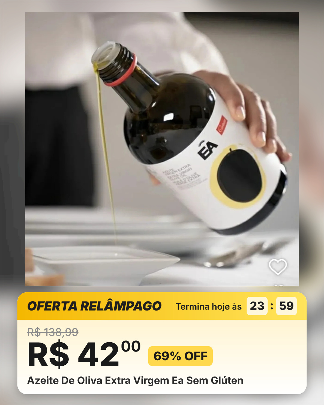 Azeite De Oliva Extra Virgem Ea Sem Glúten