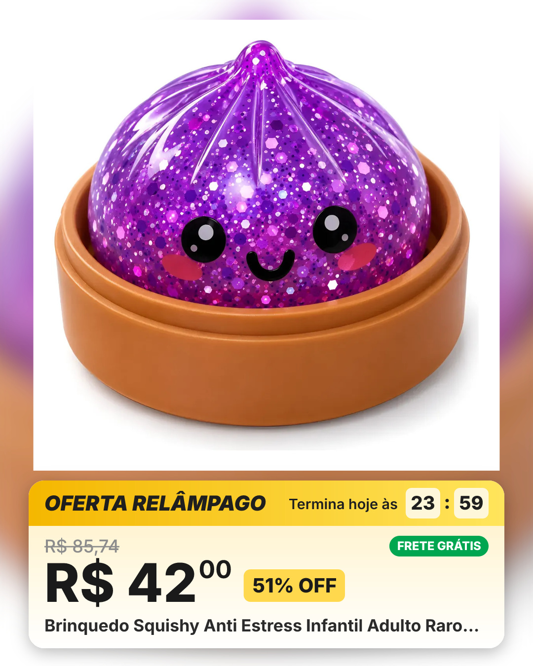Brinquedo Squishy Anti Estress Infantil Adulto Raro…