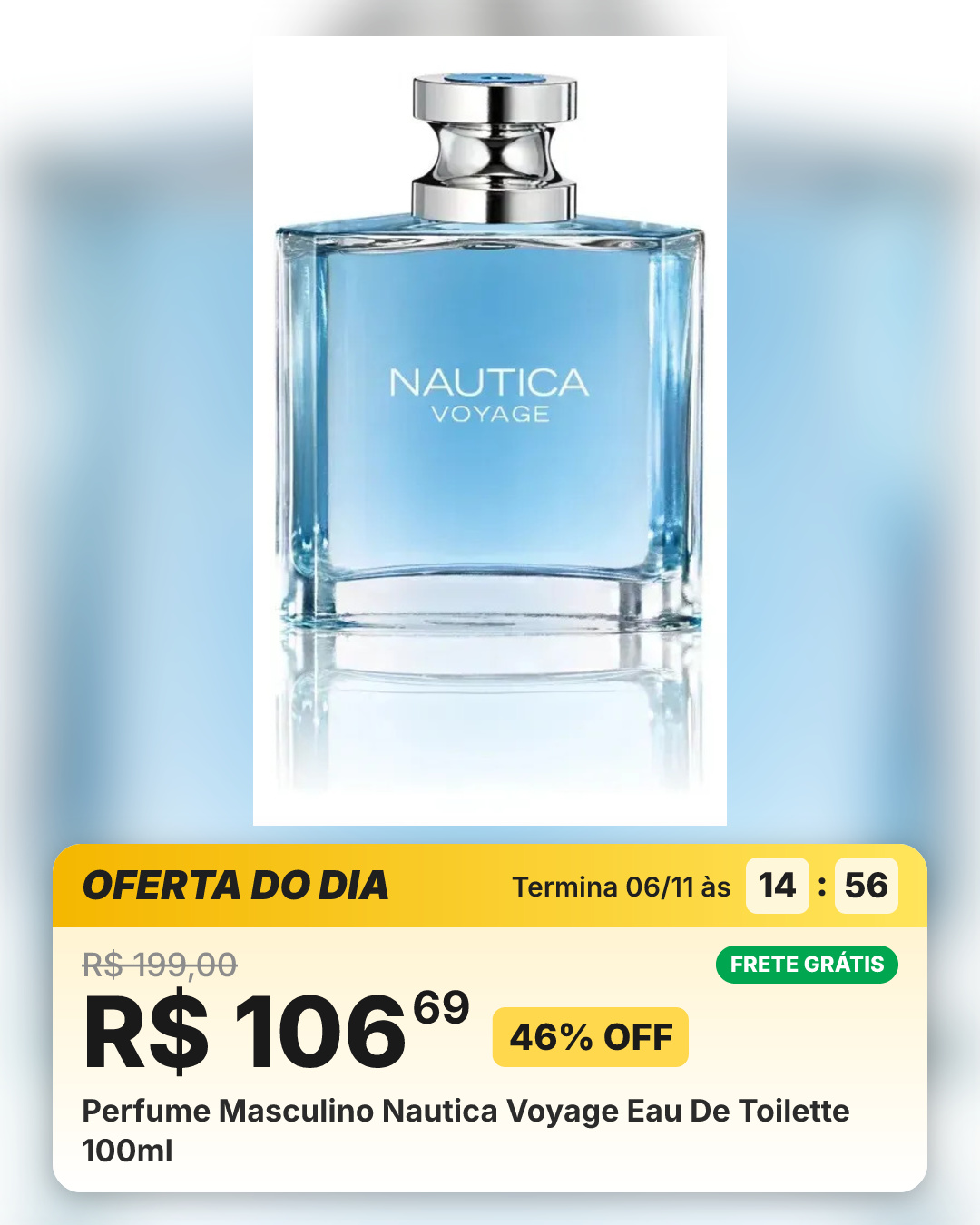 Perfume Masculino Nautica Voyage Eau De Toilette 100ml
