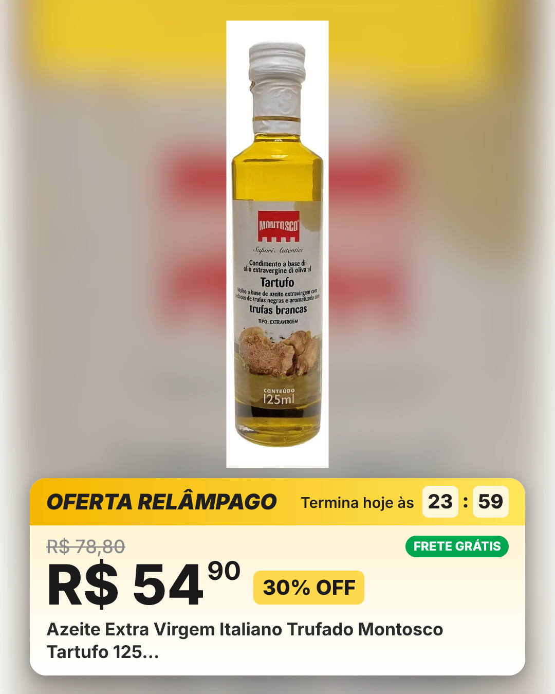 Azeite Extra Virgem Italiano Trufado Montosco Tartufo 125…