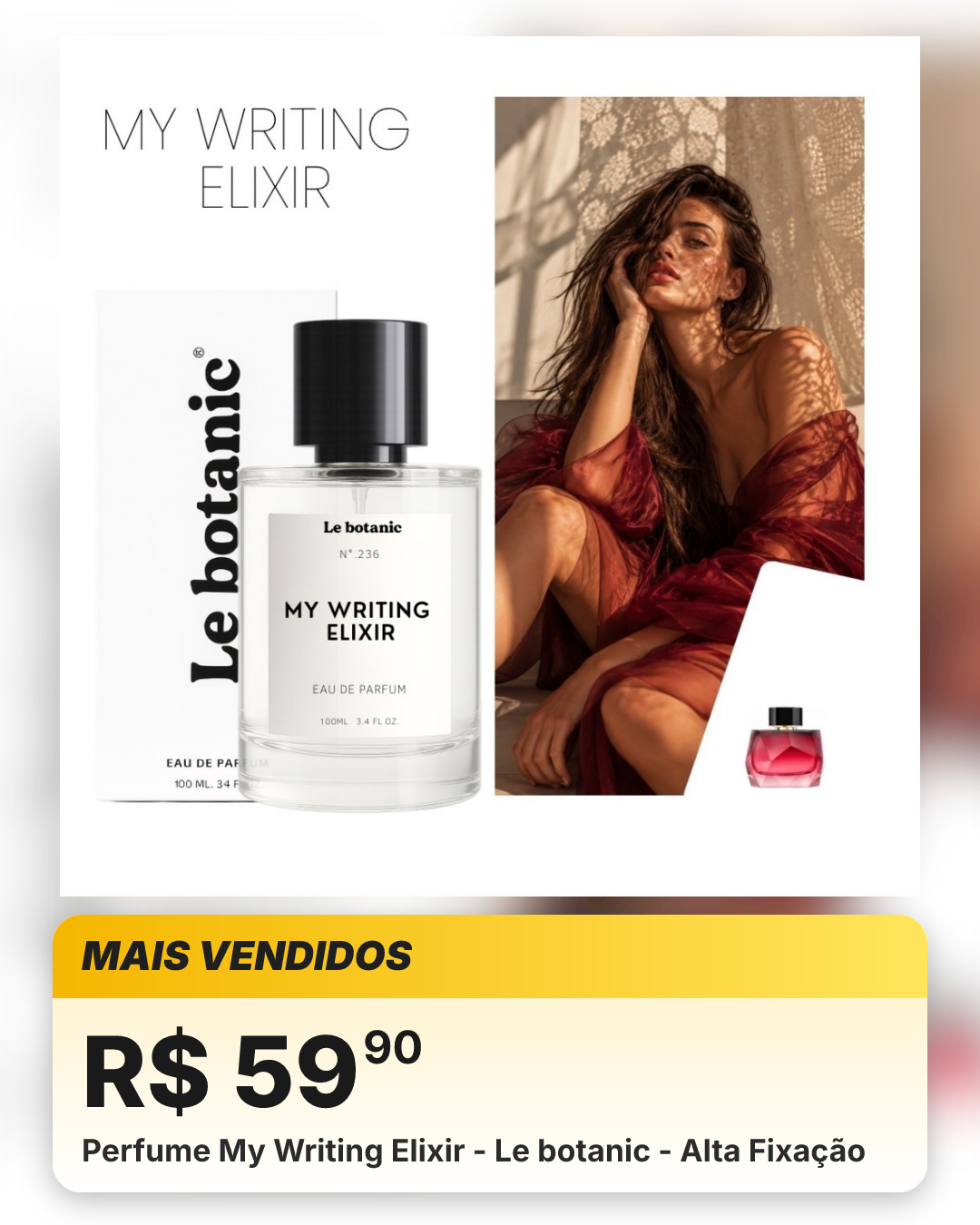 Perfume My Writing Elixir - Le botanic - Alta Fixação