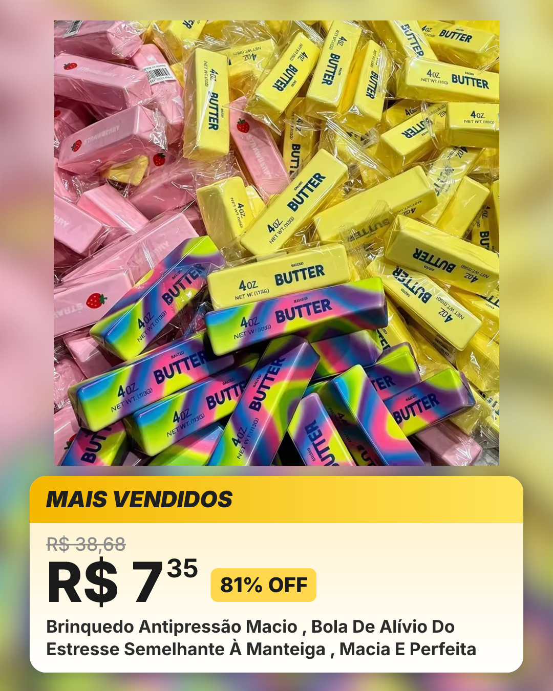 Brinquedo Antipressão Macio , Bola De Alívio Do Estresse Semelhante À Manteiga , Macia E Perfeita
