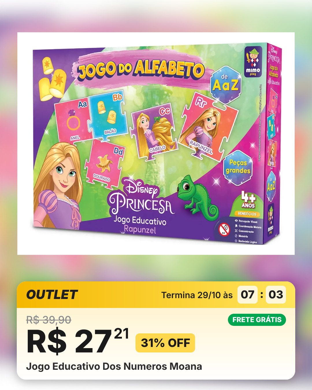 Jogo Educativo Dos Numeros Moana