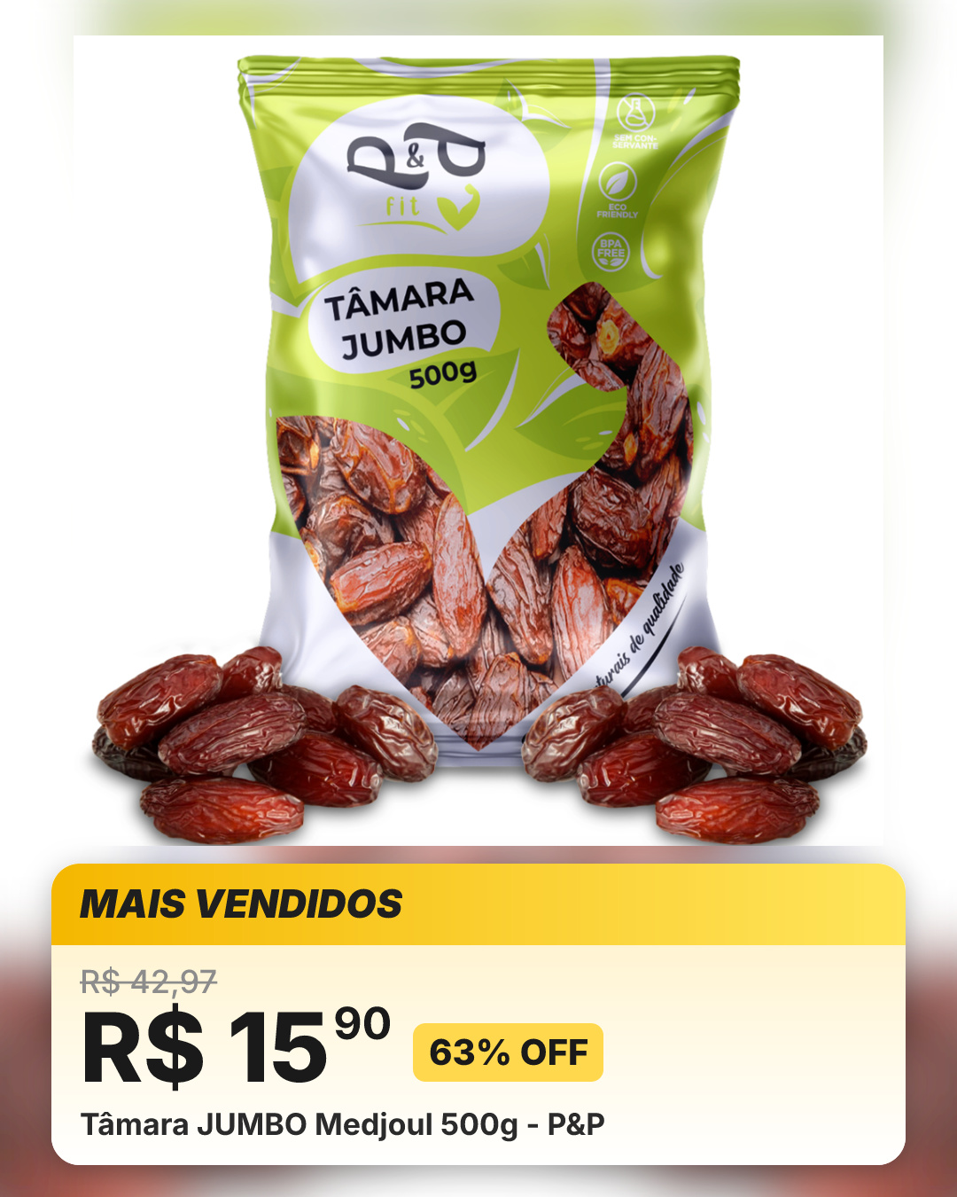 Tâmara JUMBO Medjoul 500g - P&P