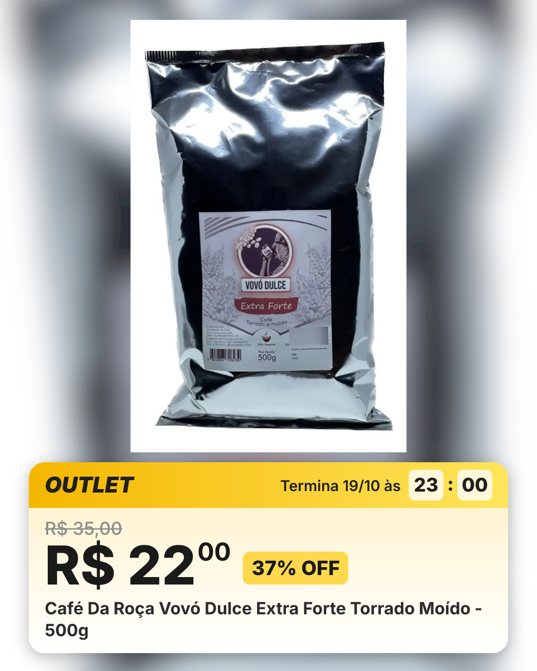 Café Da Roça Vovó Dulce Extra Forte Torrado Moído - 500g