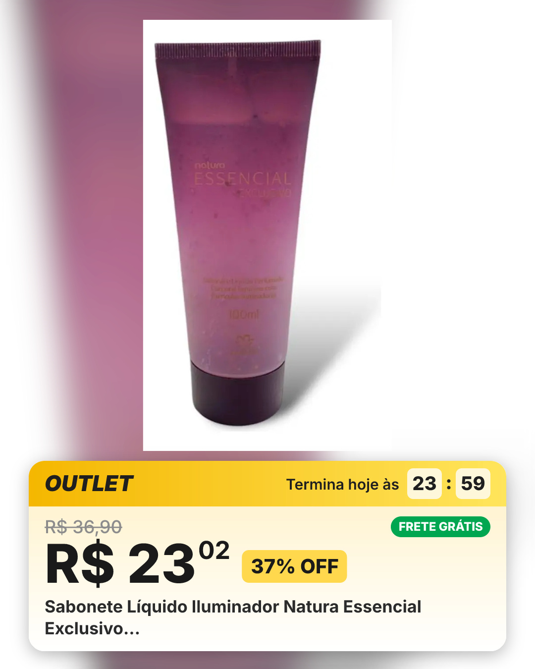 Sabonete Líquido Iluminador Natura Essencial Exclusivo…