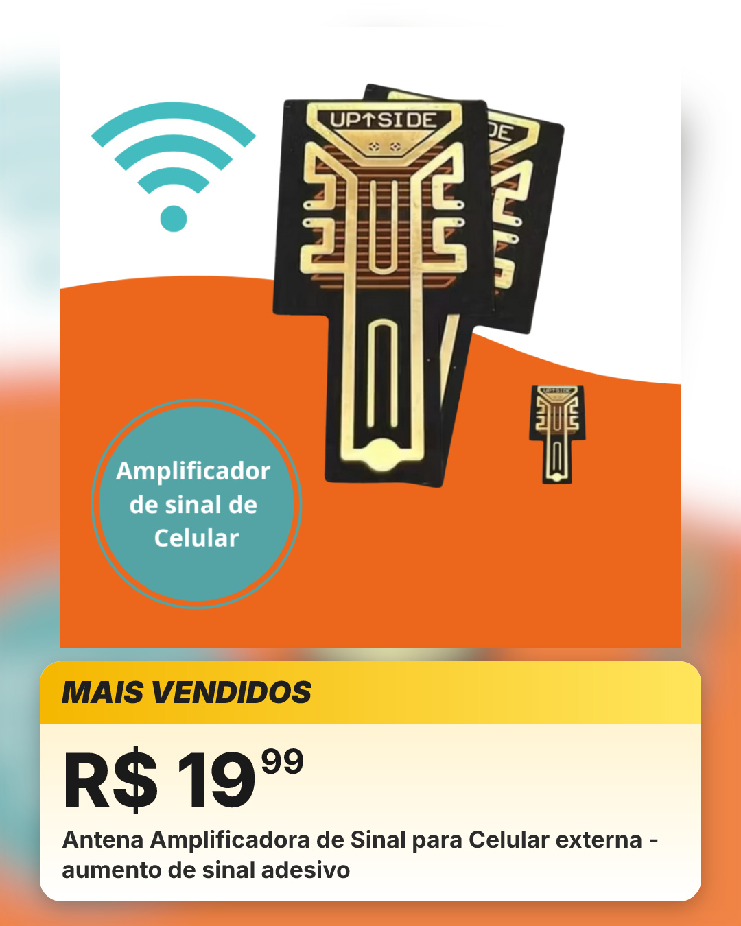 Antena Amplificadora de Sinal para Celular externa - aumento de sinal adesivo