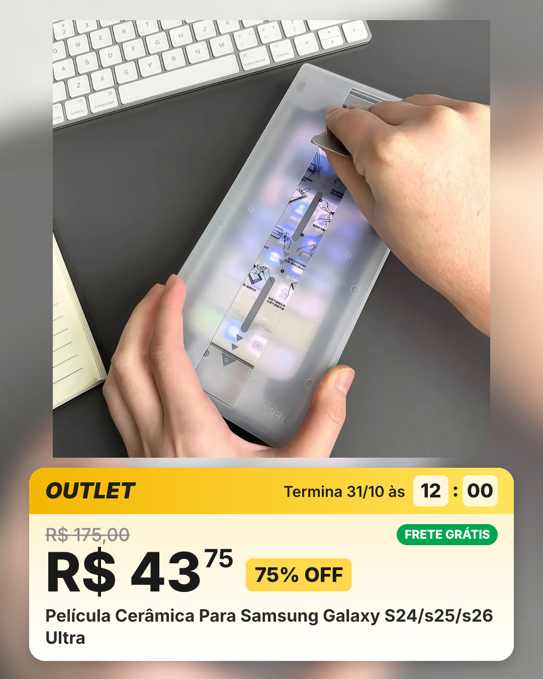 Película Cerâmica Para Samsung Galaxy S24/s25/s26 Ultra