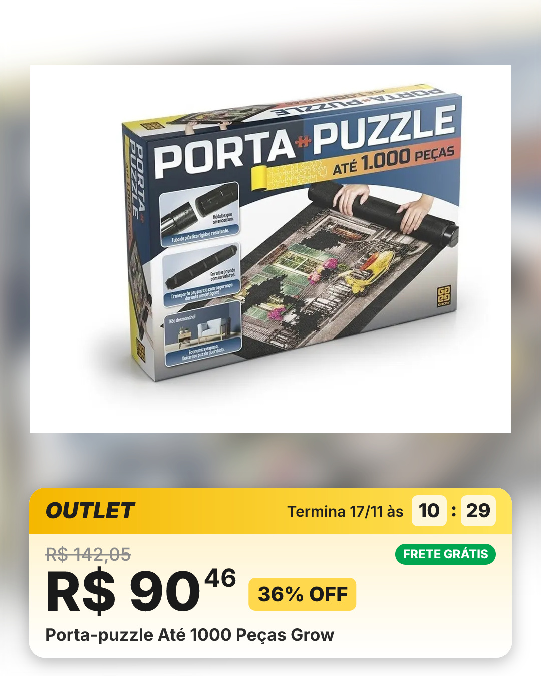 Porta-puzzle Até 1000 Peças Grow
