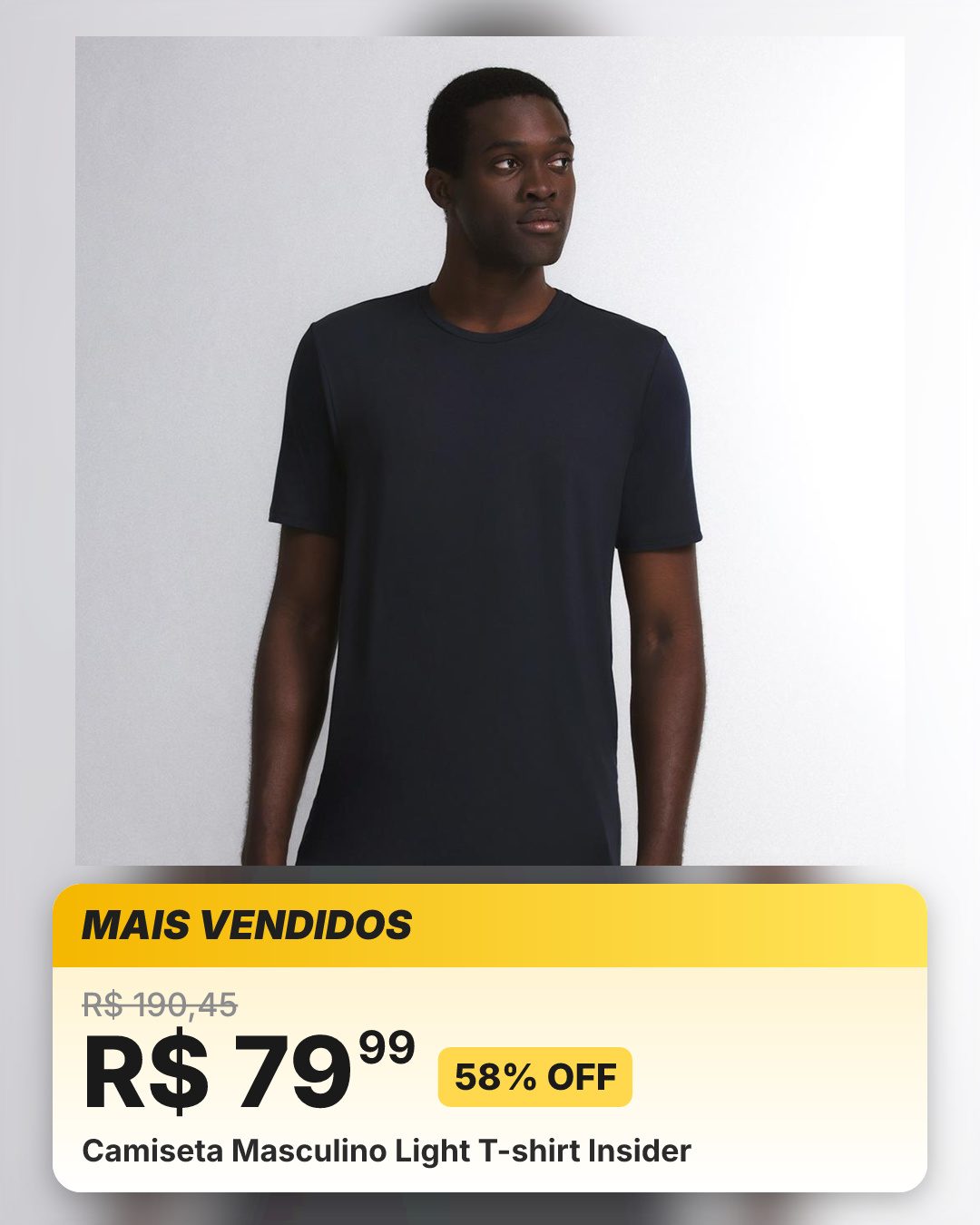 Camiseta Masculino Light T-shirt Insider