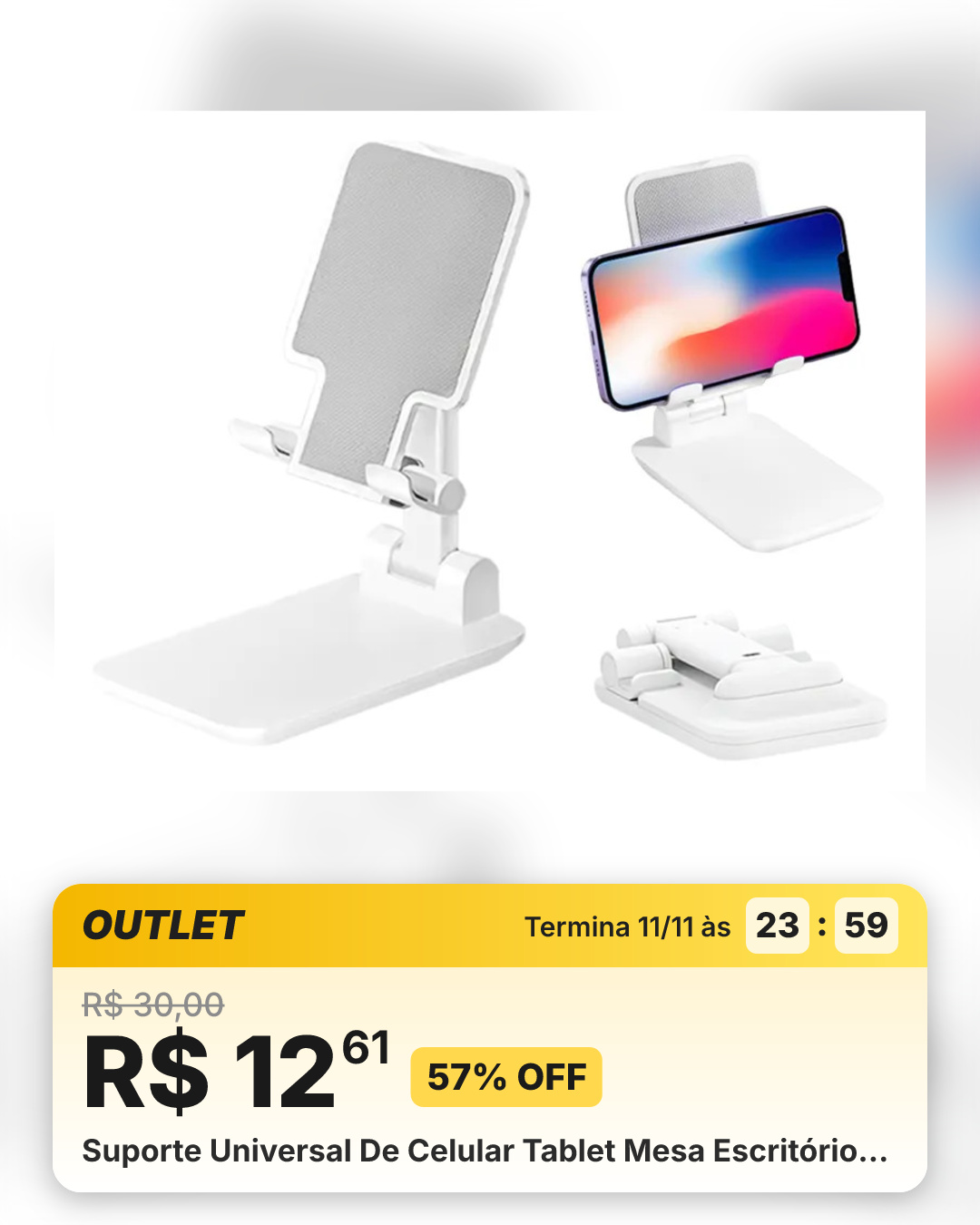 Suporte Universal De Celular Tablet Mesa Escritório…