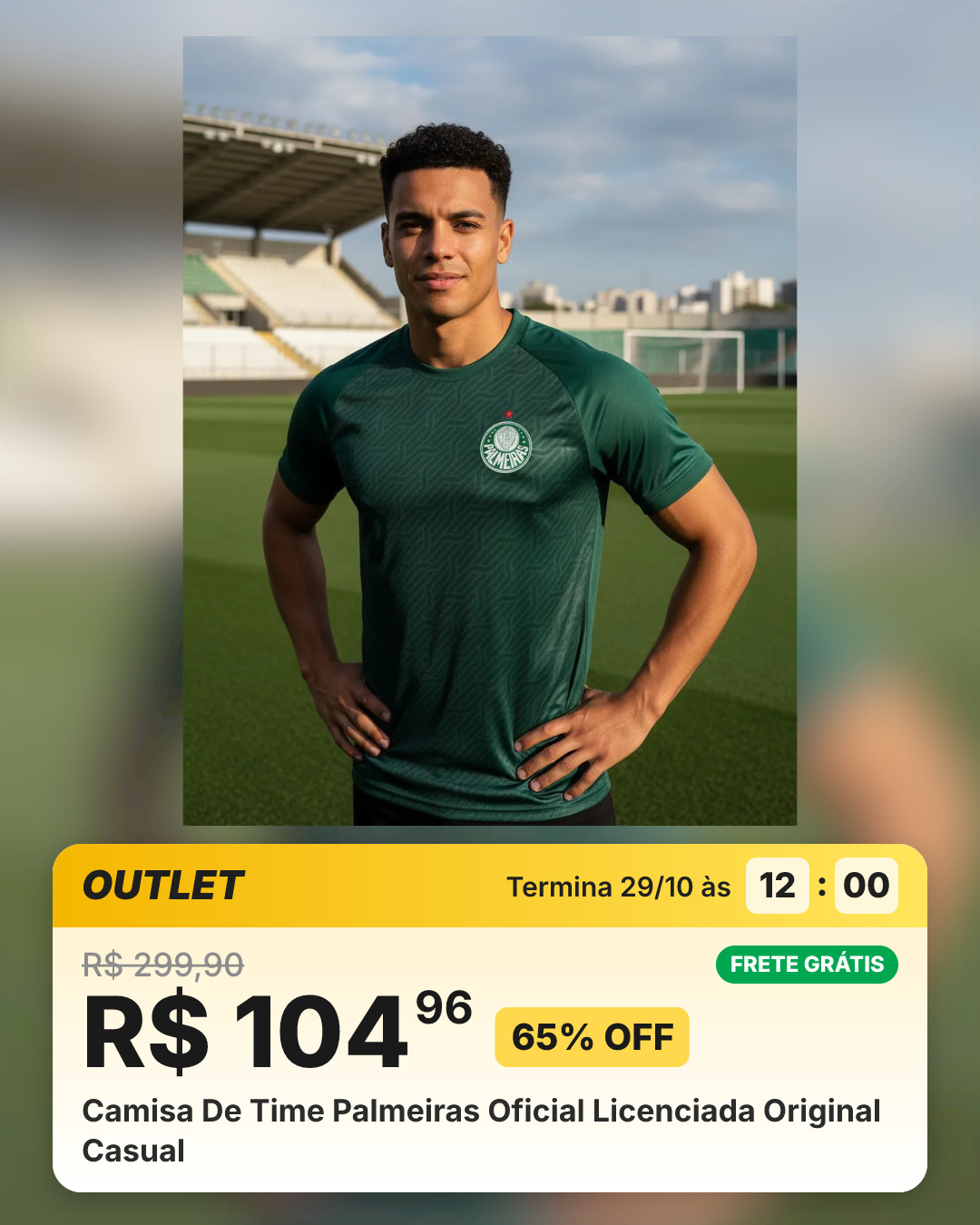 Camisa De Time Palmeiras Oficial Licenciada Original Casual