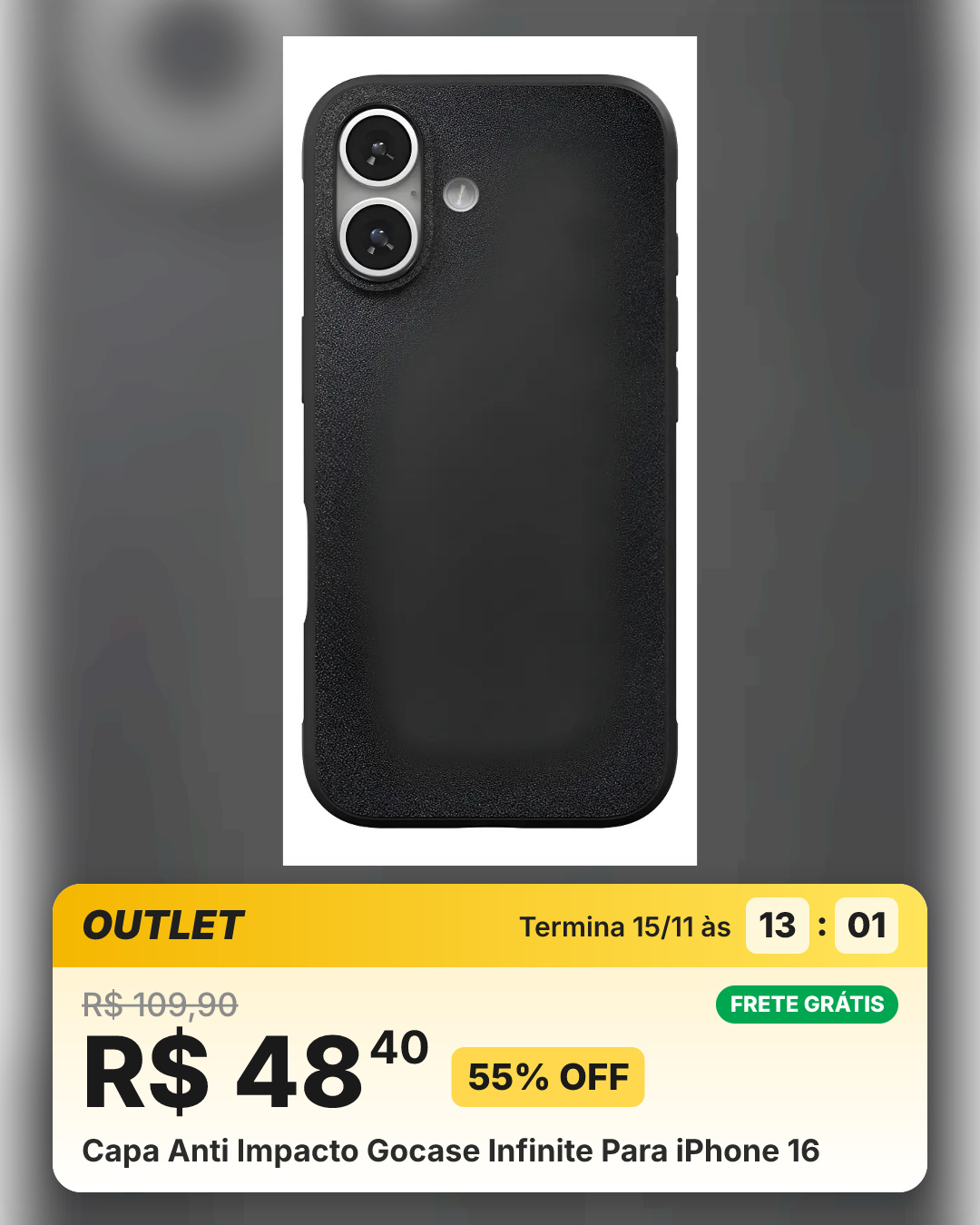 Capa Anti Impacto Gocase Infinite Para iPhone 16