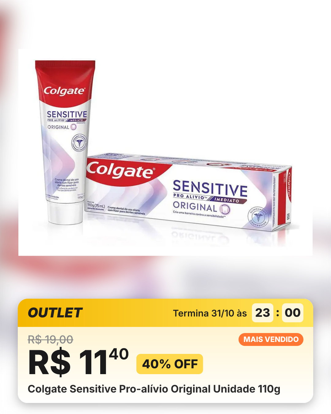 Colgate Sensitive Pro-alívio Original Unidade 110g