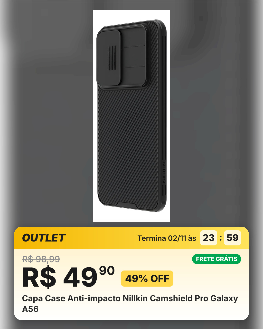 Capa Case Anti-impacto Nillkin Camshield Pro Galaxy A56