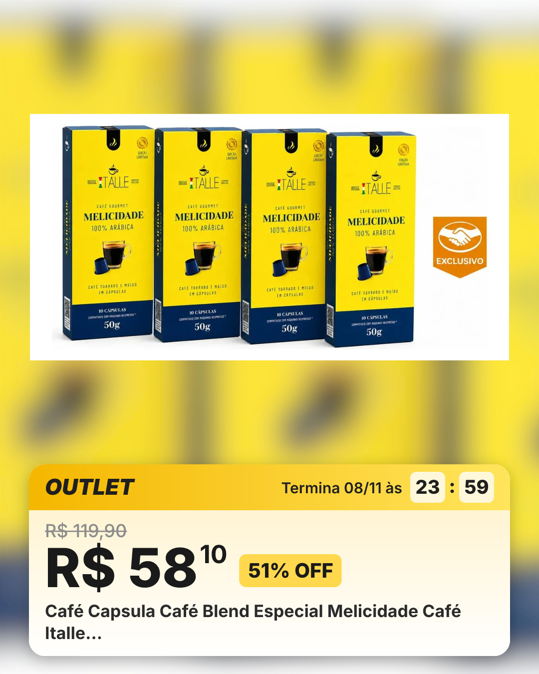 Café Capsula Café Blend Especial Melicidade Café Italle…