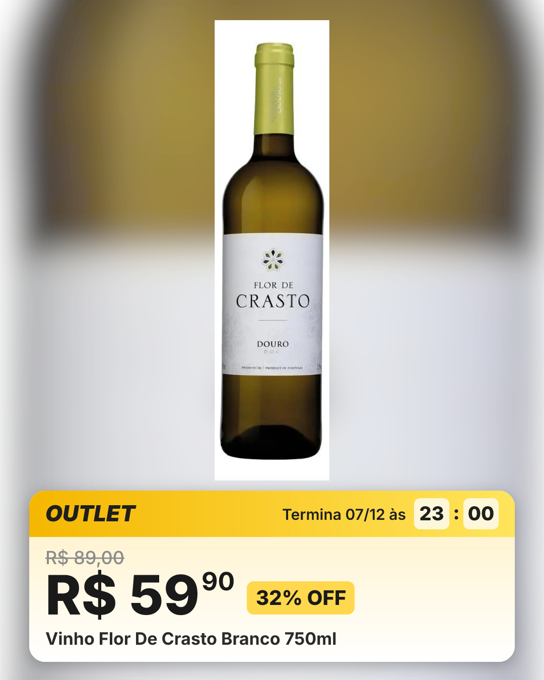 Vinho Flor De Crasto Branco 750ml