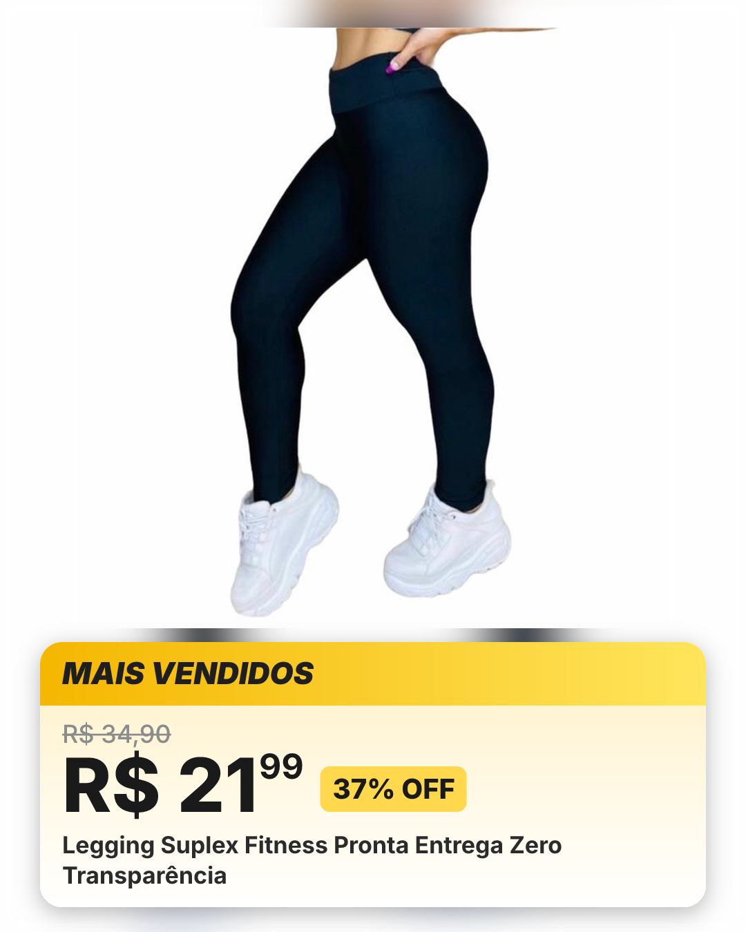 Legging Suplex Fitness Pronta Entrega Zero Transparência