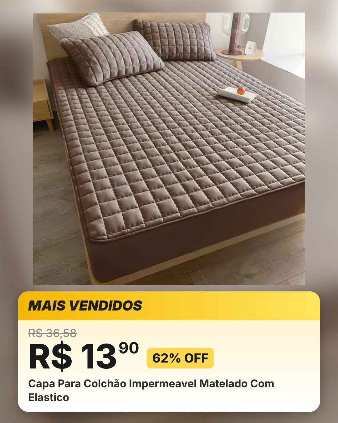 Capa Para Colchão Impermeavel Matelado Com Elastico