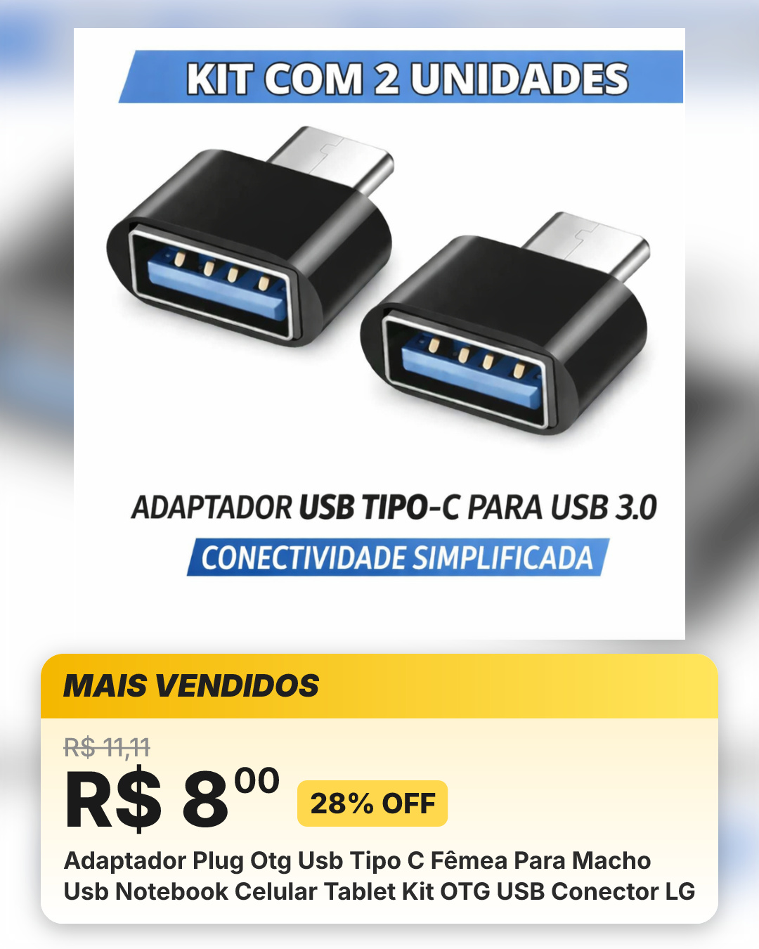 Adaptador Plug Otg Usb Tipo C Fêmea Para Macho Usb Notebook Celular Tablet Kit OTG USB Conector LG