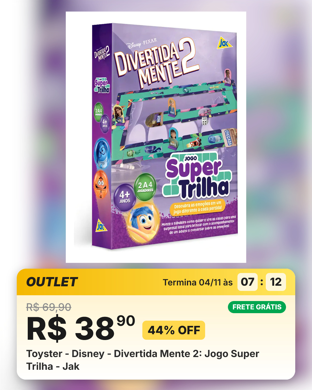 Toyster - Disney - Divertida Mente 2: Jogo Super Trilha - Jak