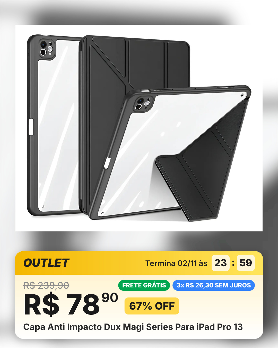 Capa Anti Impacto Dux Magi Series Para iPad Pro 13