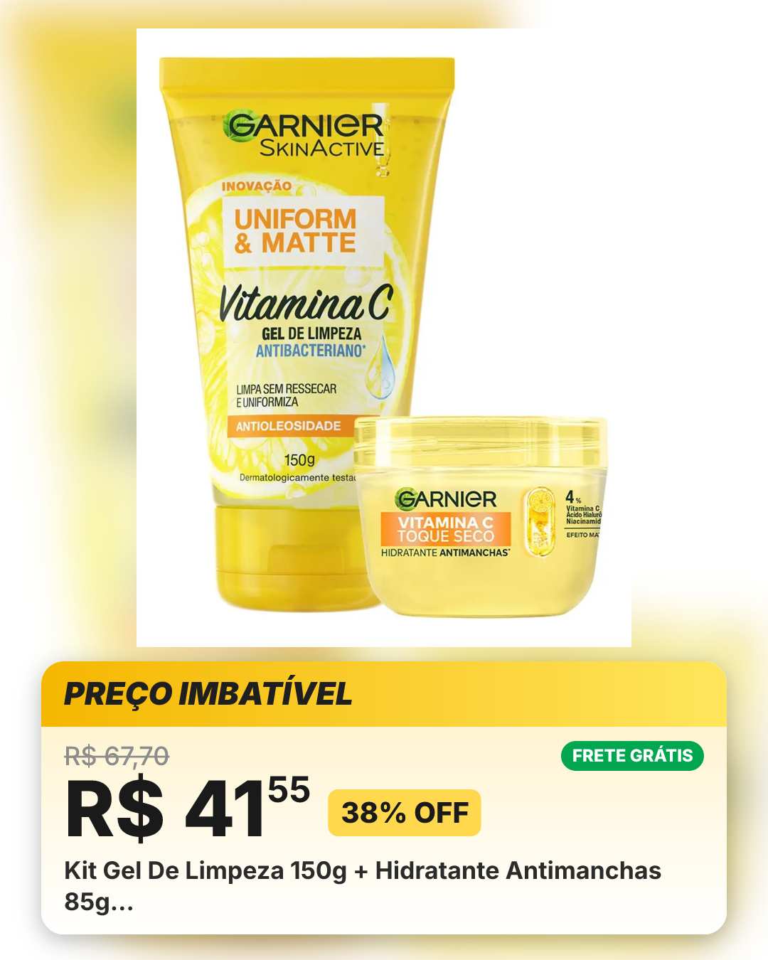 Kit Gel De Limpeza 150g + Hidratante Antimanchas 85g…