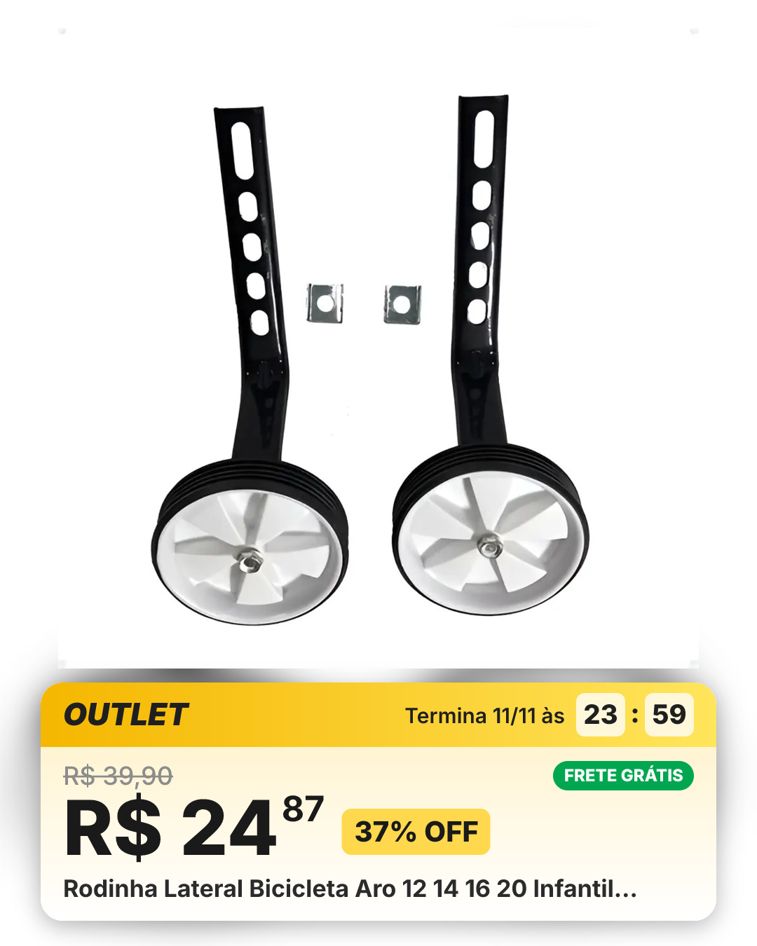 Rodinha Lateral Bicicleta Aro 12 14 16 20 Infantil…