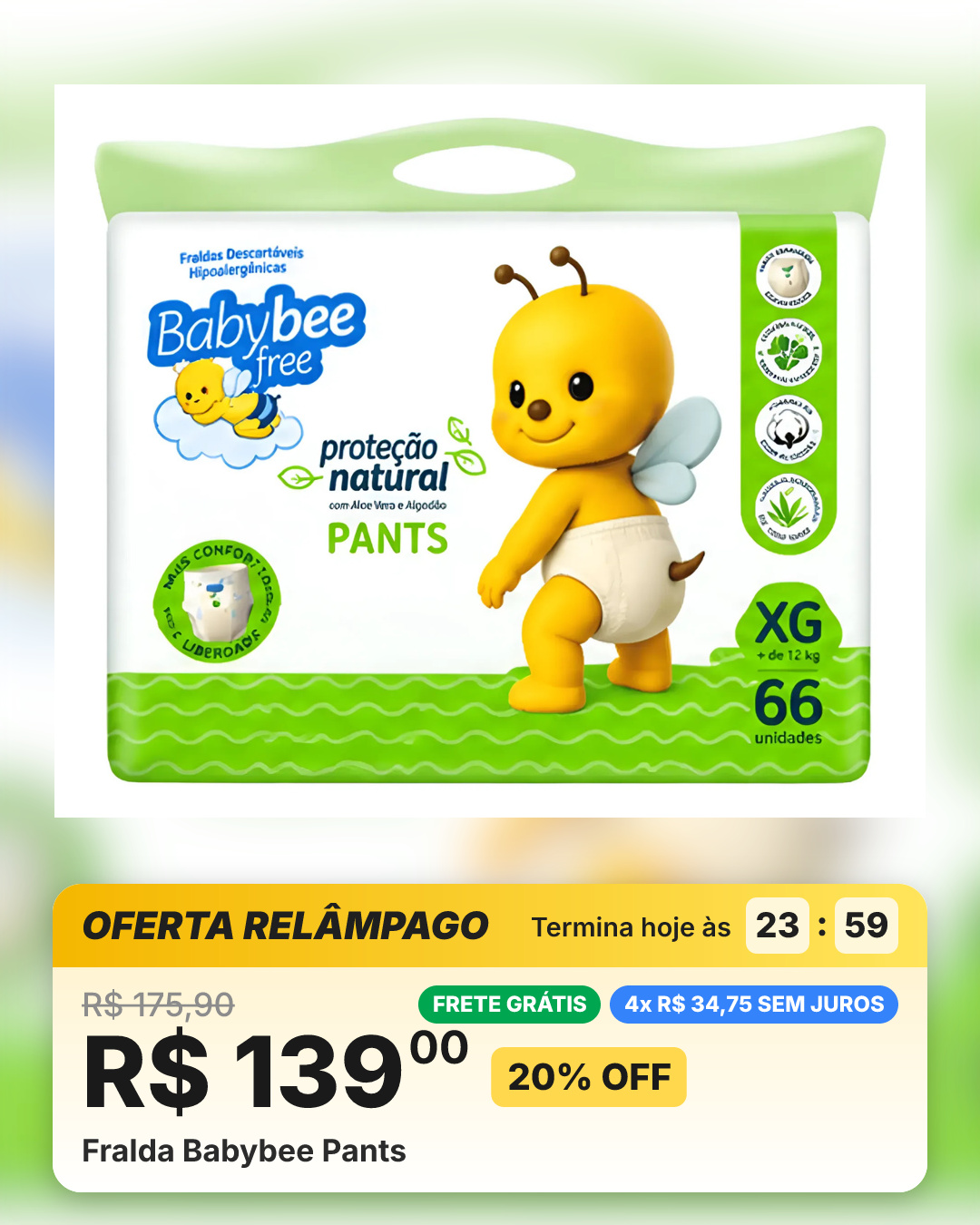 Fralda Babybee Pants