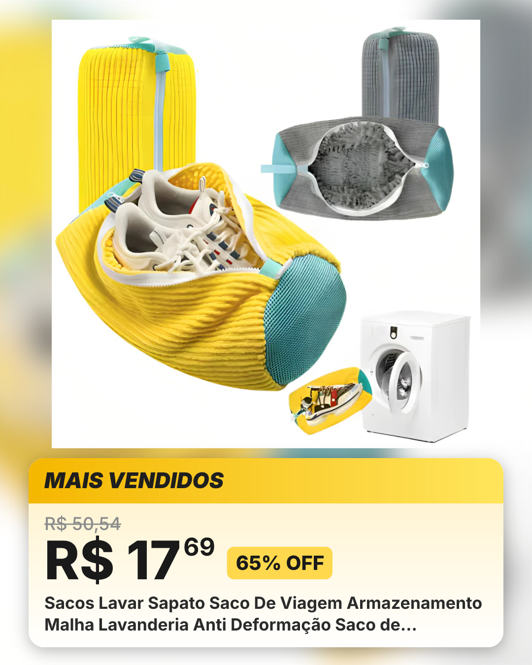 Sacos Lavar Sapato Saco De Viagem Armazenamento Malha Lavanderia Anti Deformação Saco de Lavagem Sapato