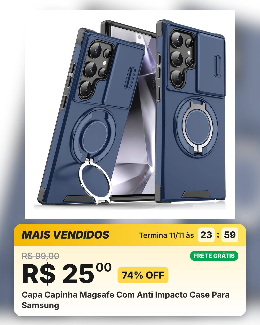 Capa Capinha Magsafe Com Anti Impacto Case Para Samsung