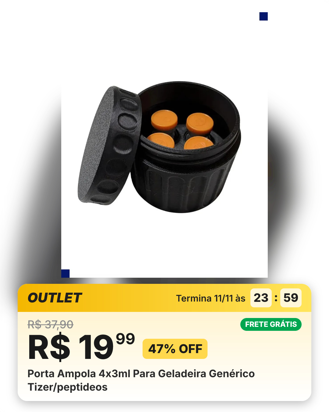 Porta Ampola 4x3ml Para Geladeira Genérico Tizer/peptideos