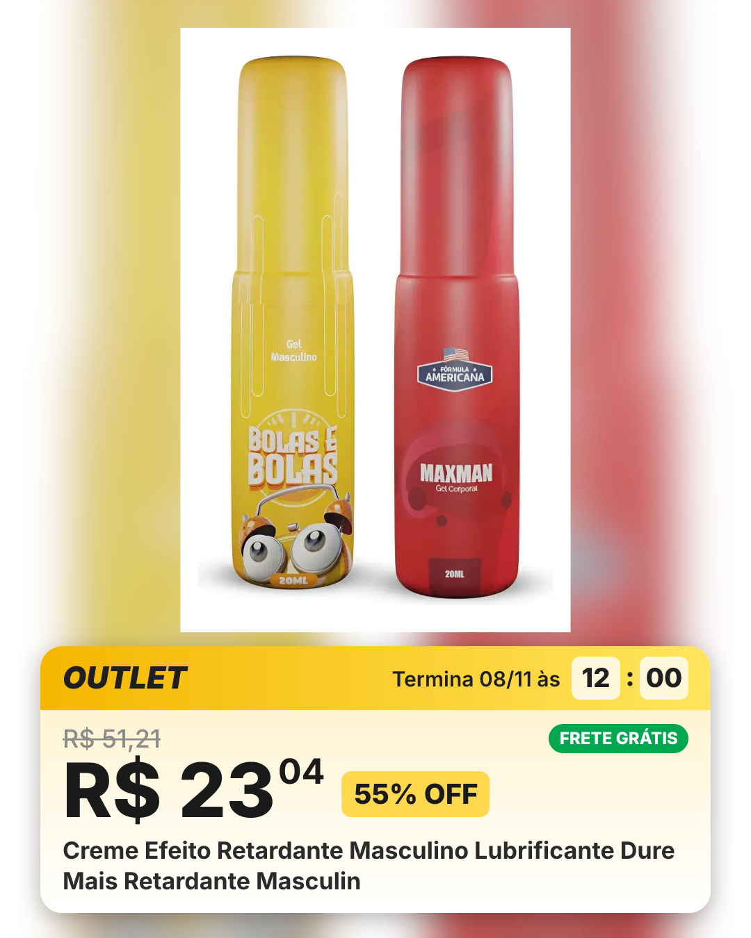 Creme Efeito Retardante Masculino Lubrificante Dure Mais Retardante Masculin