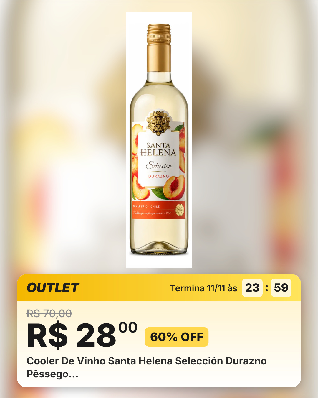 Cooler De Vinho Santa Helena Selección Durazno Pêssego…