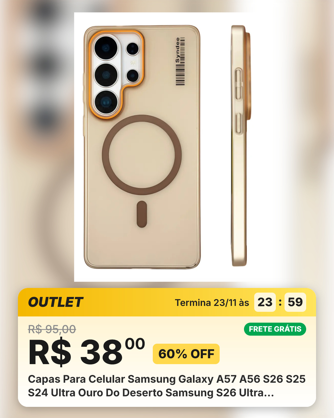 Capas Para Celular Samsung Galaxy A57 A56 S26 S25 S24 Ultra Ouro Do Deserto Samsung S26 Ultra Samsung S26 Ultra
