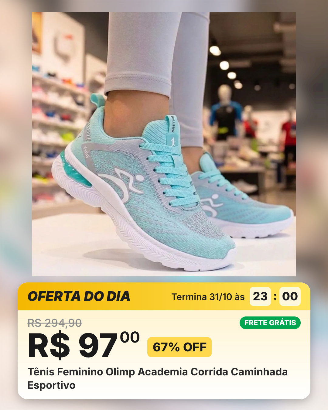 Tênis Feminino Olimp Academia Corrida Caminhada Esportivo