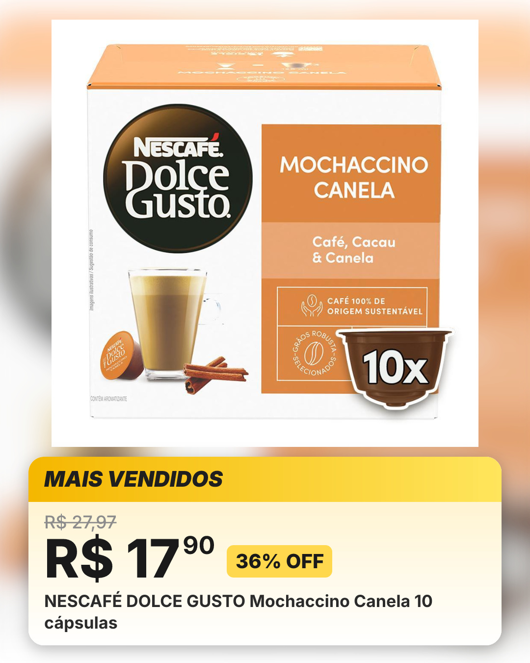 NESCAFÉ DOLCE GUSTO Mochaccino Canela 10 cápsulas
