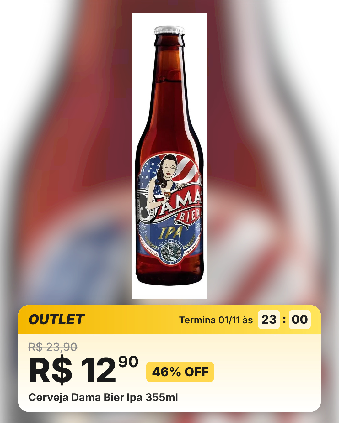 Cerveja Dama Bier Ipa 355ml