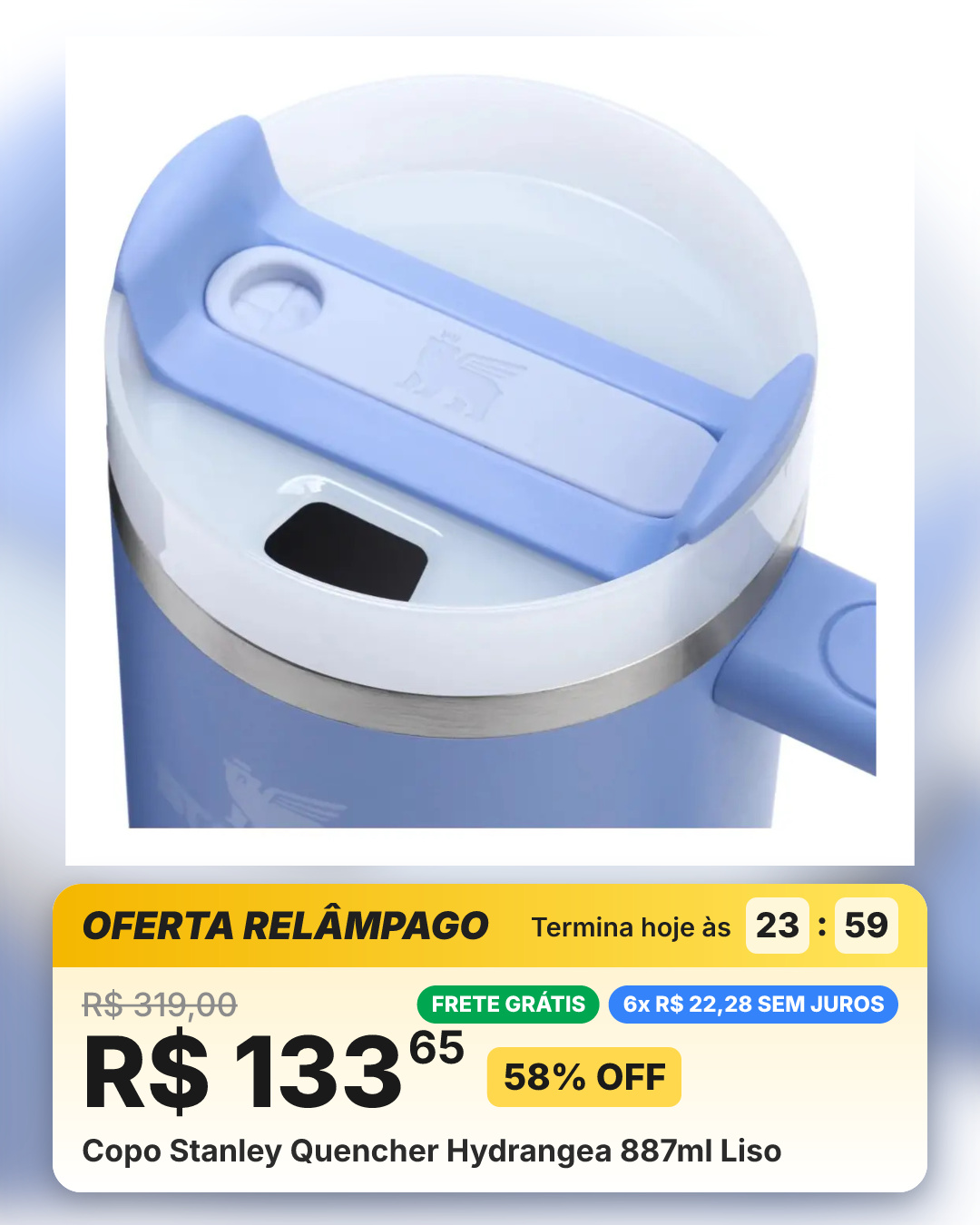 Copo Stanley Quencher Hydrangea 887ml Liso