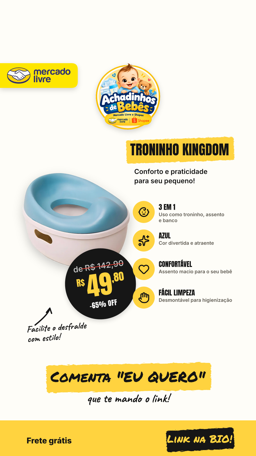 Safety 1st, Troninho Kingdom Potty 3 In 1, Blue