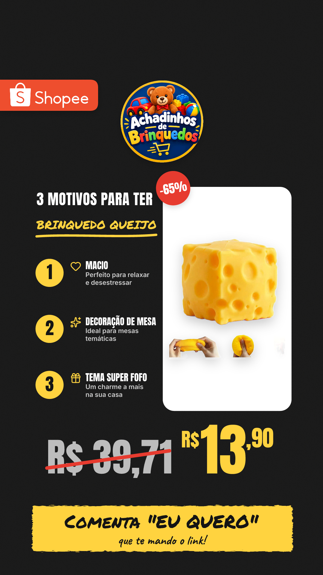 Brinquedo De Queijo Antiestresse , Brinquedos Macios , Decoração De Mesa Com Tema Super Fofo