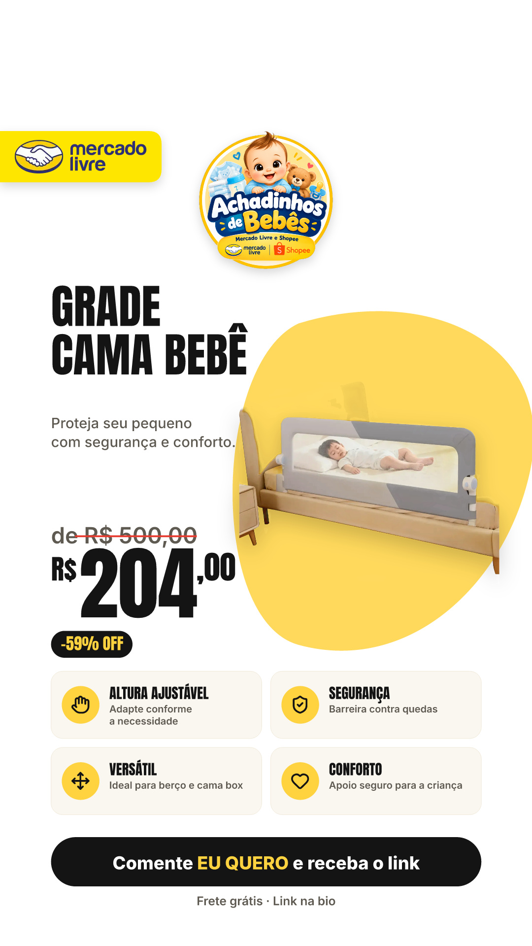 1.2mgrade De Cama Bebê, Barreira De Proteção Anti Quedaberço Cinza Grade Proteção Cama Box Berço Criança Altura Ajustável