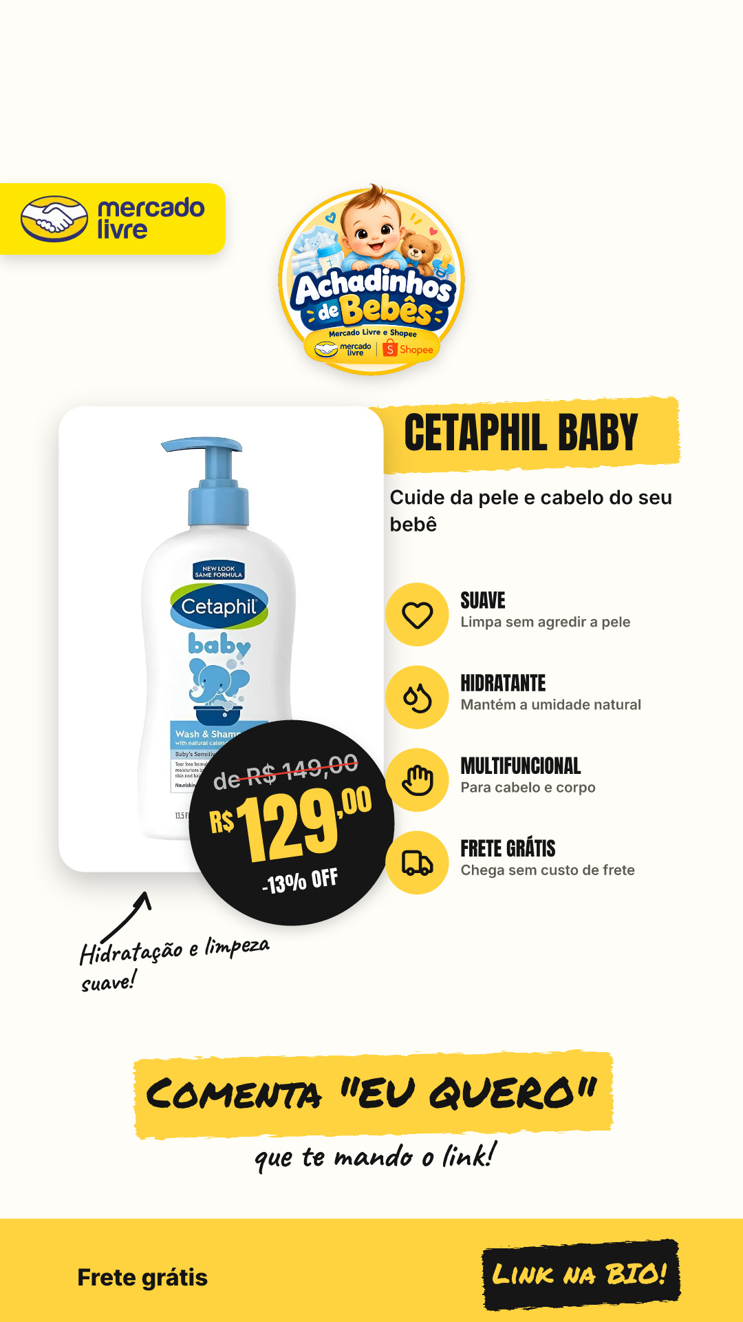 Cetaphil Baby - Wash & Shampoo - 399 Ml