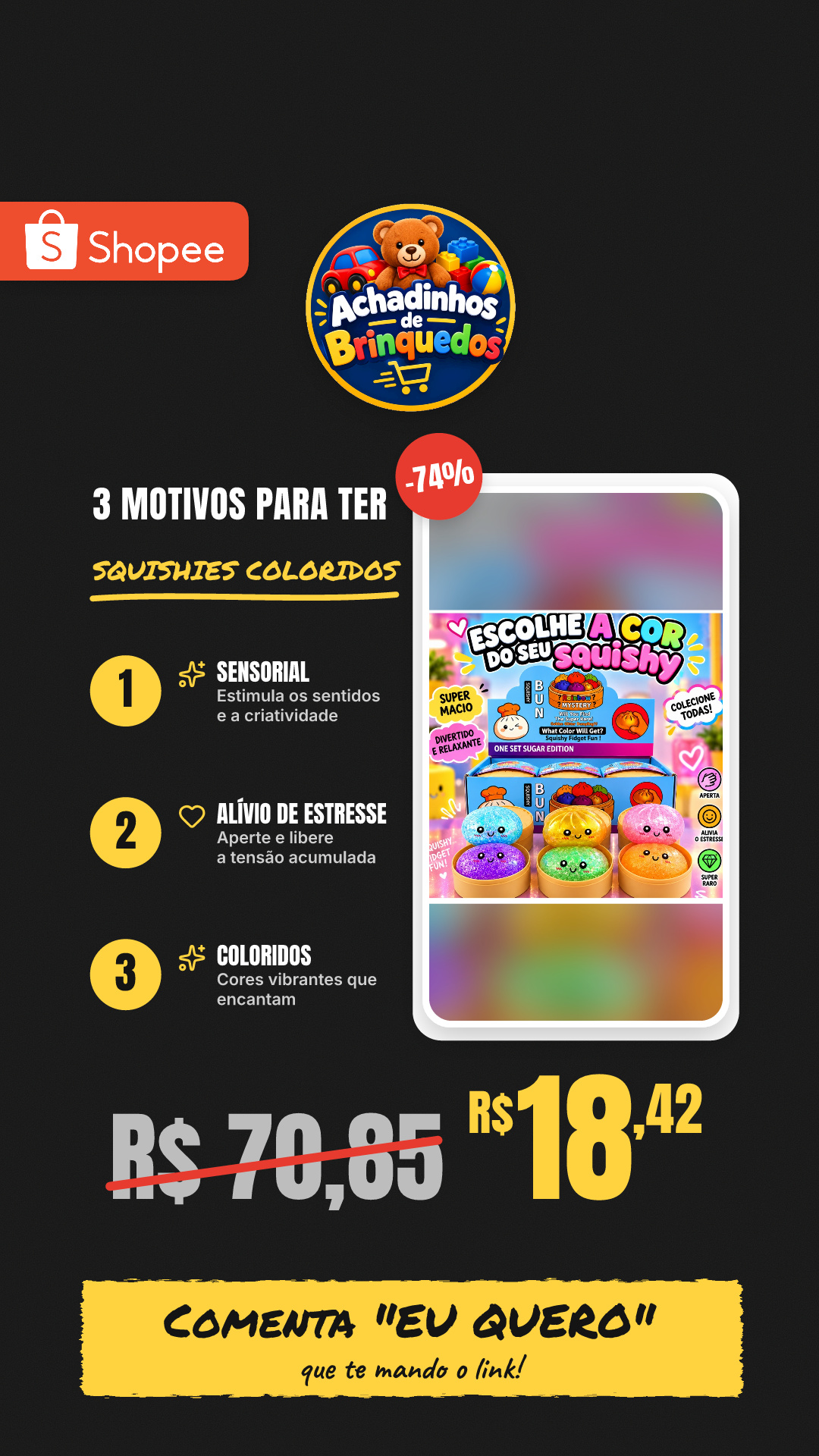 8.5cm Squishies De Bolinho Caixa De Brilho Gigante Brinquedos Sensoriais Coloridos Bola De Alívio De Estresse Presente
